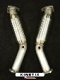 set/pair 350Z / G35 Test Pipe With In-Line Resonator 03-06